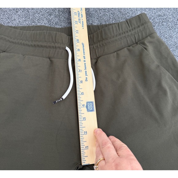 BYLT Olive Green Jogger Sweatpants Athletic Lounge Tapered Fit Mens Size Medium - Picture 7 of 15